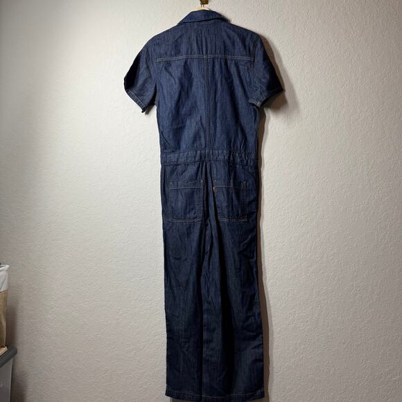 Levi's Women's Denim Blue Jean Short Sleeve Jumpsuit Size XS NEW - Picture 7 of 10